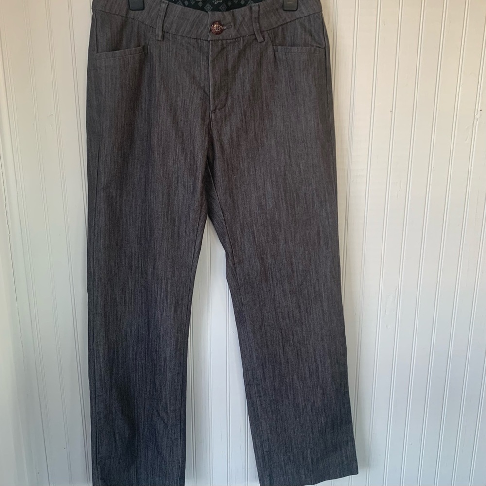Lee (Size 10 Medium) Platinum Label,No Gap Waistband Charcoal Pants